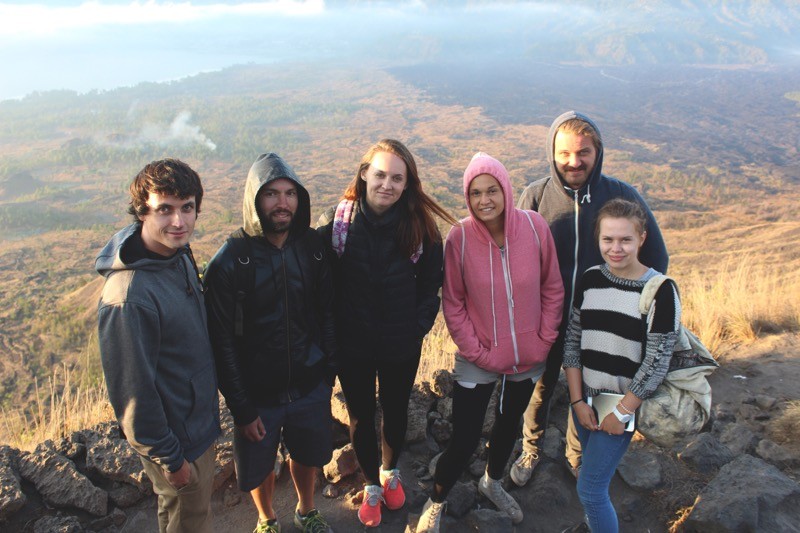 Whole group Batur visitors