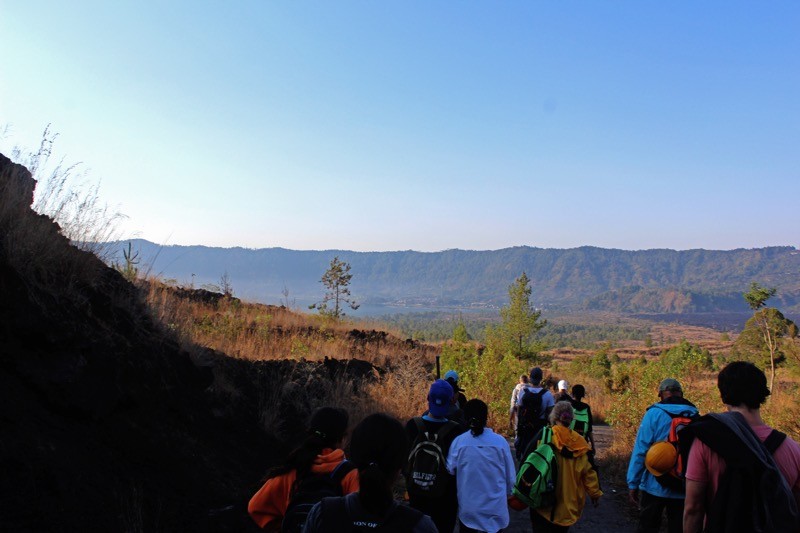The descent after sunrise