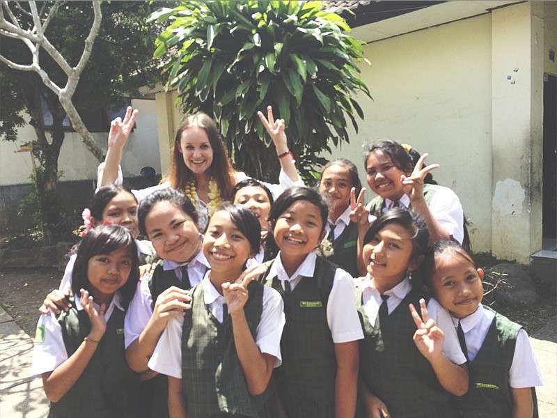 When you study in Bali, you will be celebrity everywhere.