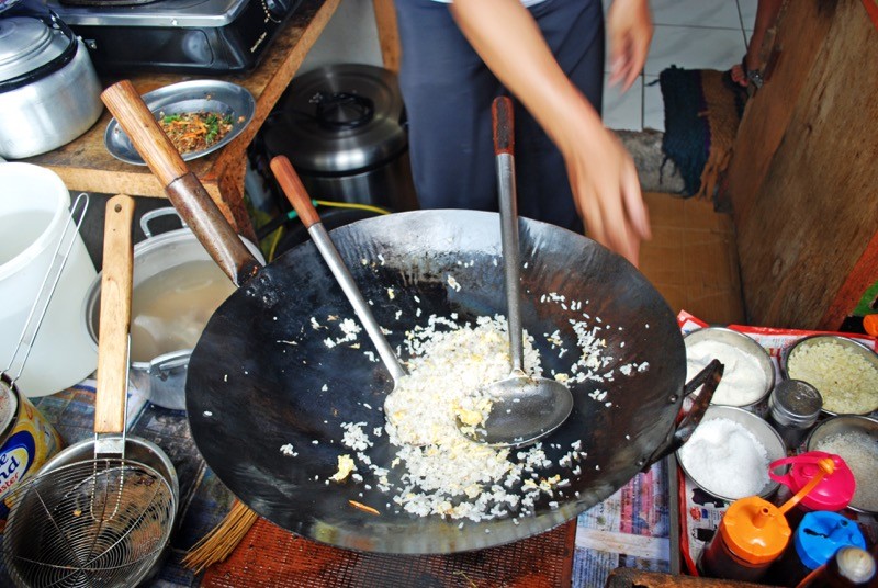 The start of cooking