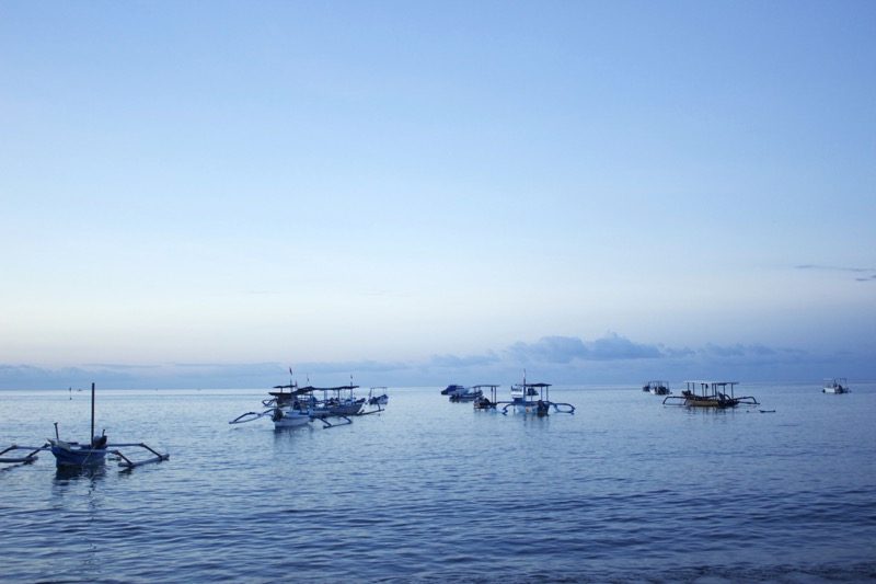 Sunset in Pemuteran, north Bali